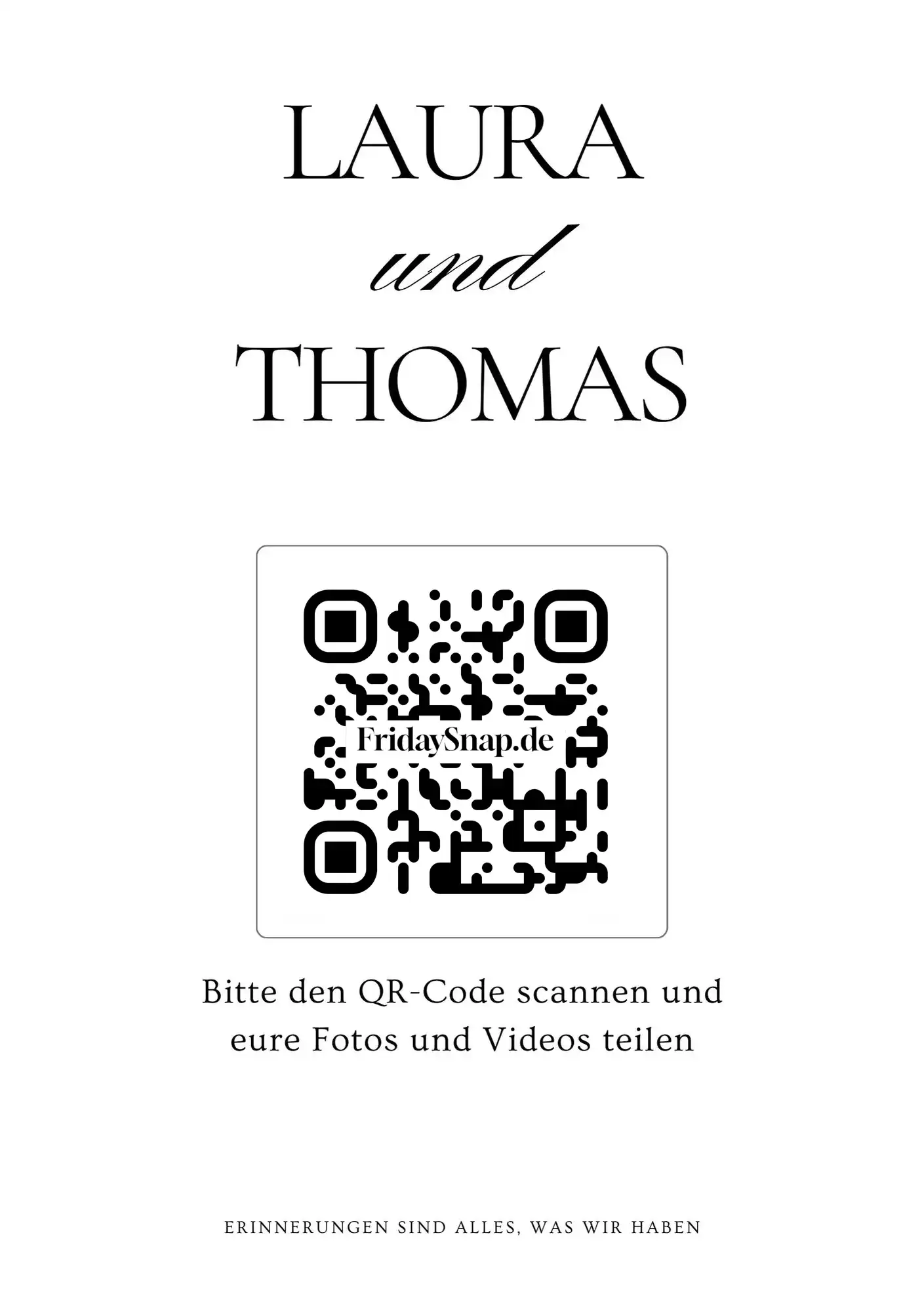 QR-Code Vorlage Schwarz-Wei&szlig; 1