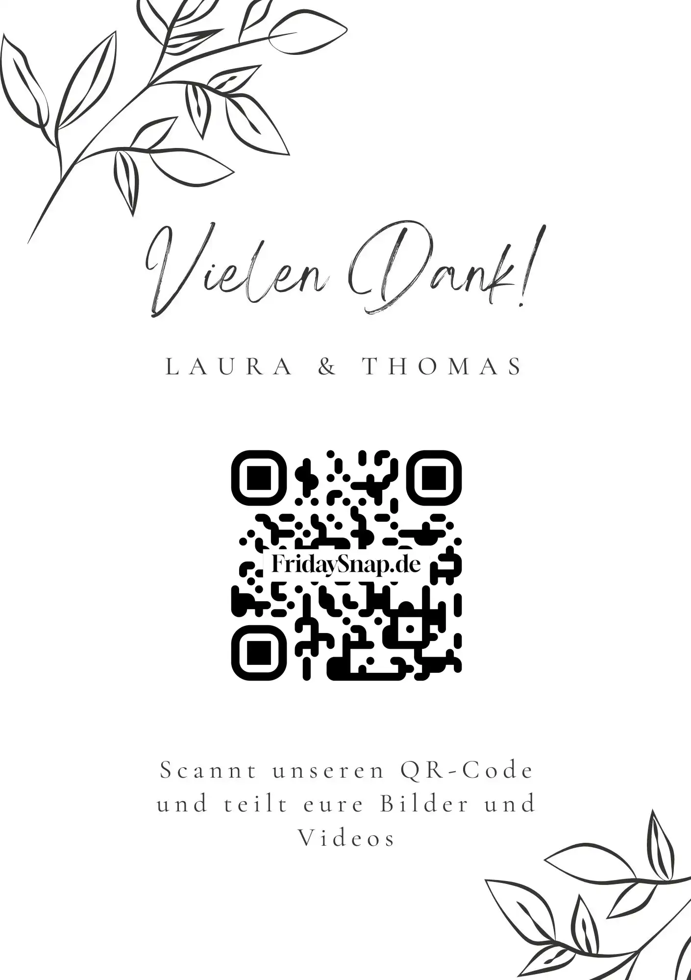QR-Code Vorlage Schwarz-Wei&szlig; 2