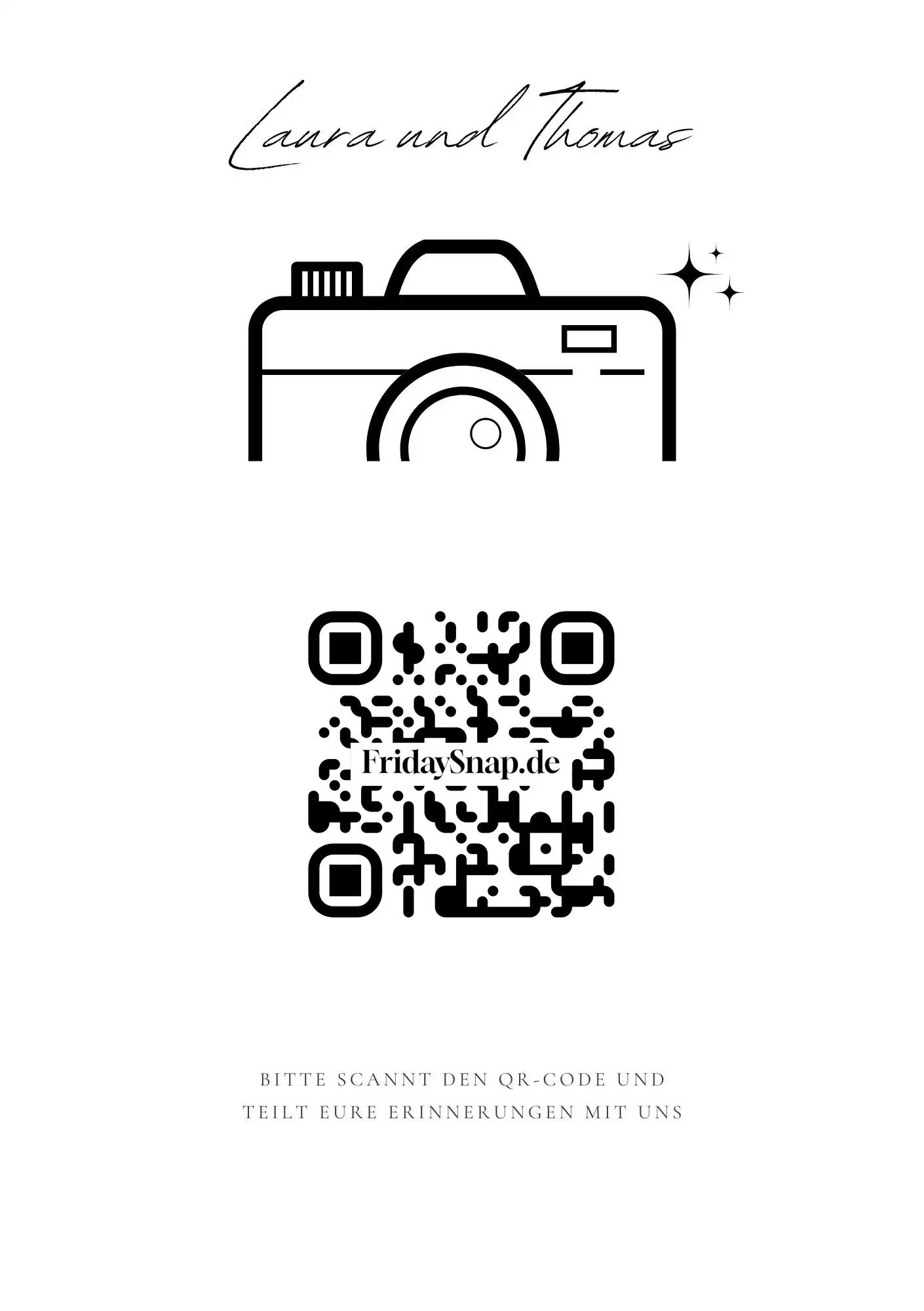 QR-Code Vorlage Schwarz-Wei&szlig; 4