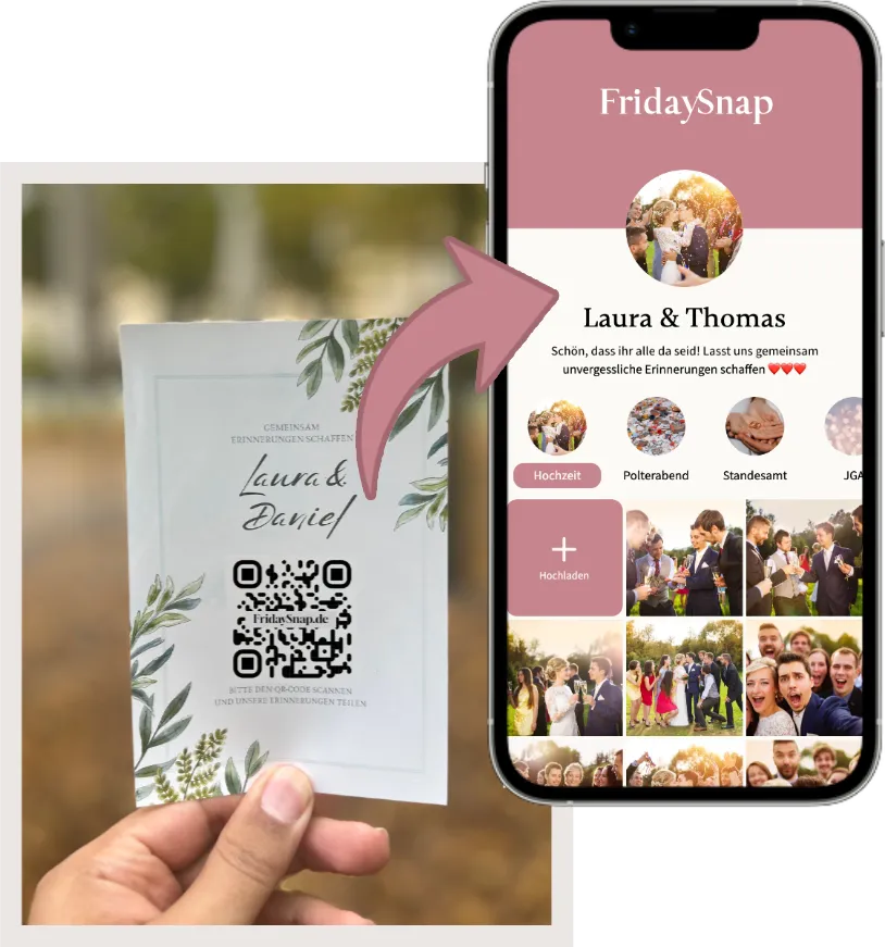 G&auml;ste-Galerie &ndash; QR-Code f&uuml;r Event-Fotos